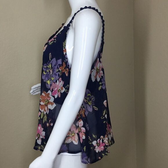 PPLA Sheer Tank Top With Embroidered Detail C3 - Picture 5 of 7